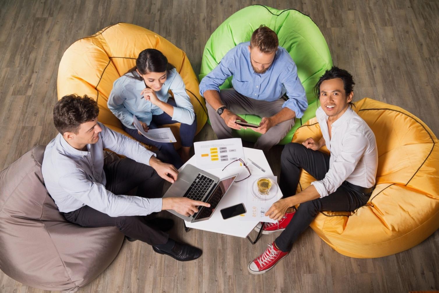 Professional team engaged in collaborative learning session